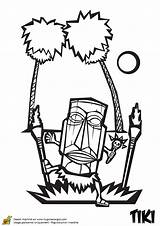 Tiki Torches Coloriages Koh Lanta Totem Partager sketch template