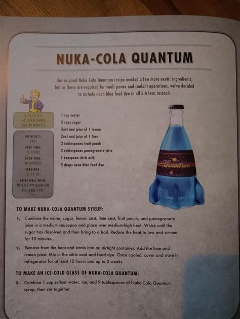 nuka cola quartz recipe find vegetarian recipes