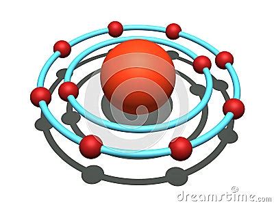 neon atom stock photo image