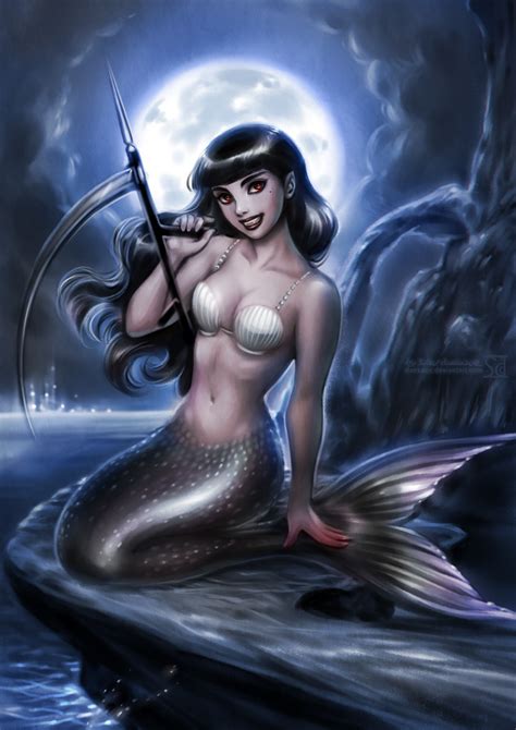 Dark Mermaid By Daekazu On Deviantart