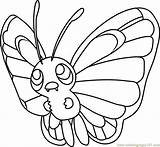 Butterfree Pokémon Coloringpages101 Vivillon sketch template