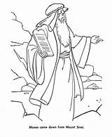 Moses Commandments Ten Bible Coloring Pages Color Kids Story Printable Sheets Drawing Characters School Sheet Sunday Activity God Character Print sketch template