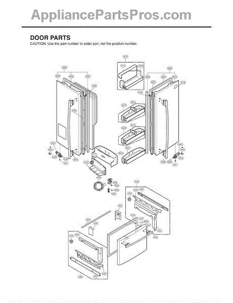 parts  lg lfxsw aswclga section  parts appliancepartsproscom