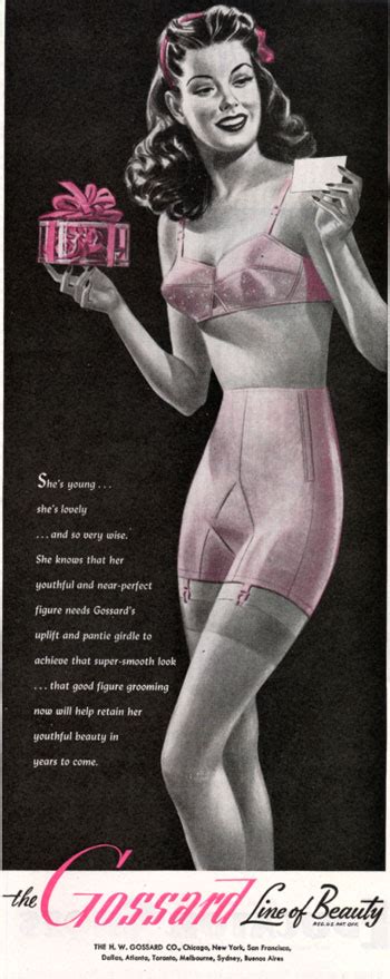 gossard vintage lingerie ad popsugar love and sex