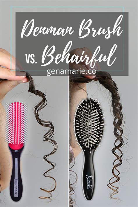 denman brush  behairful brush compared gena marie curly hair brush curly hair growth