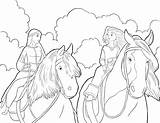 Merida Elinor Disneymovieslist Horseback Angus Colorkid sketch template