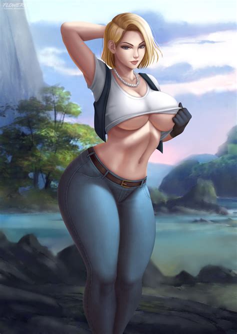 Rule 34 1girls Abs Alternate Breast Size Android 18 Arm