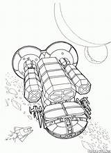Coloring Futuristic Pages Vehicles Interplanetary Appliances sketch template