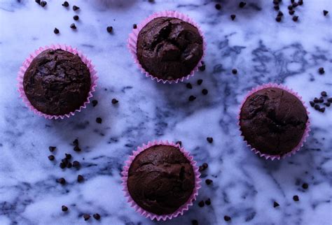 Chocolate Chocolate Chunk Muffins Long Distance Baking