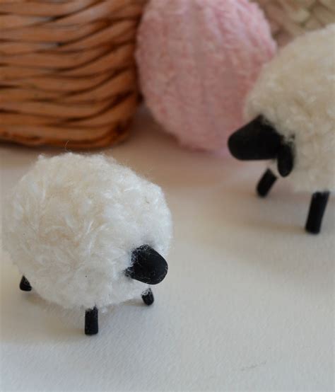 easter craft     pompom sheep