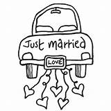 Married Just Coloring Pages Clipart Wedding Car Drawing Clip Color Kids Couple Google Colouring Rocks Vintage Sheets Drawings Clipground Auto sketch template