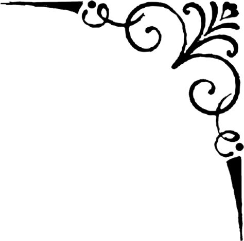 corner filigree png clipart full size clipart  pinclipart