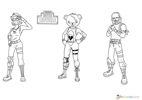 fortnite coloring pages print heroes   game