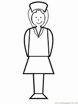 Nurse Coloring Pages Nurses Printable Clipart Nurse1 Cliparts Kids Cartoon People Clip Library Colouring Color Book Peoples Popular Books Thingkid sketch template
