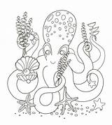 Octopus Verbnow Owl sketch template