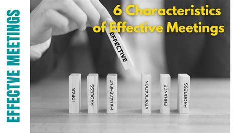 Characteristics Of Effective Meetings Youtube