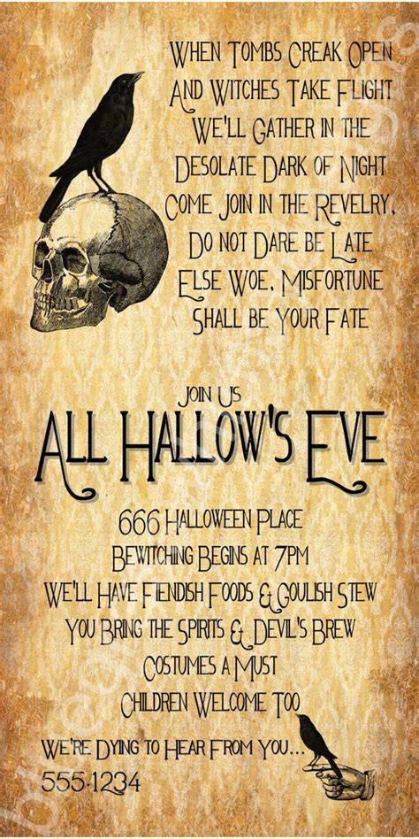18 Halloween Party Invitation Wording In Hd Memepaper
