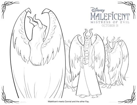 maleficent  coloring pages  activity sheets crazy adventures