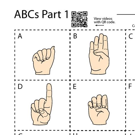 printable sign language flash cards