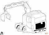 Coloring Truck Crane Pages Trucks Sweeper Street Drawing Printable Police Mail Print Kids sketch template