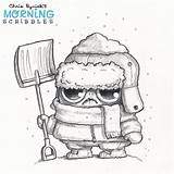 Drawings Chris Ryniak Scribbles Morning Cute Monsters Monster Snow Drawing Coloring Patreon Cartoon Pages Choose Board Doodle sketch template