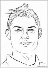 Ronaldo Cristiano Pages Coloring Color Soccer Players Print Kids sketch template
