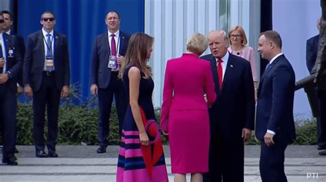 polish president slams fake news  wife snubbed trumps handshake conservative firing