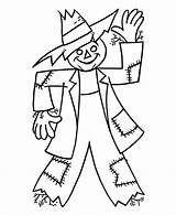 Coloring Scarecrow Pages Thanksgiving Printable Color Sheets Scarecrows Halloween Kids Printables Fall Simple Easy Preschool Harvest Print Holiday Scenes Activity sketch template