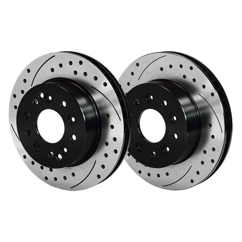 wilwood    drilled  slotted vented  piece front  rear brake rotors