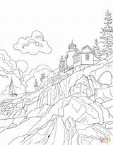 Acadia Phare Ausmalbilder Nationale Parken Kleurplaat Imprimer Denali Nationalparks Vereinigten Staaten Kleurplaten Coloriage Gratuits Coloriages Dessin Stemmen Stuck sketch template