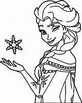 Elsa Winking sketch template