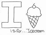 Letter Coloring Ice Cream Pages Alphabet Color Print Igloo Tableau Choisir Un Lettre Popular Button Using Coloriage sketch template