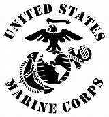Marine Corps Usmc Ega Logo Symbol Drawing Globe Anchor Marines Eagle Emblem United States Vector Clip Stencil League Cricut Getdrawings sketch template