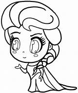 Elsa Chibi Drawing Draw Step Frozen Tutorial Any Lines Getdrawings Guidelines Aren Erase Needed sketch template