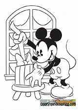 Coloring Christmas Mickey Pages Minnie Mouse Comments sketch template