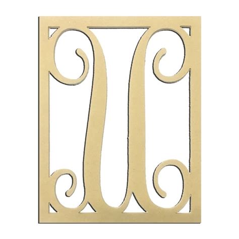 14 U Monogram Capital Letter Unfinished Diy Wood Craft To Sell Ready