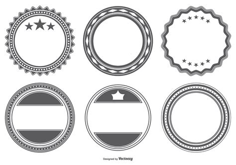 blank vector badge shapes   vector art stock graphics images