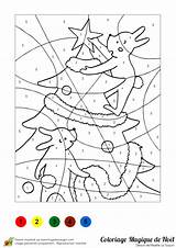Coloriage Magique Sapin Lapins Lapin Colorier Numéro Chiffre Imprimé sketch template
