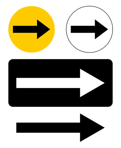 arrow sign printable