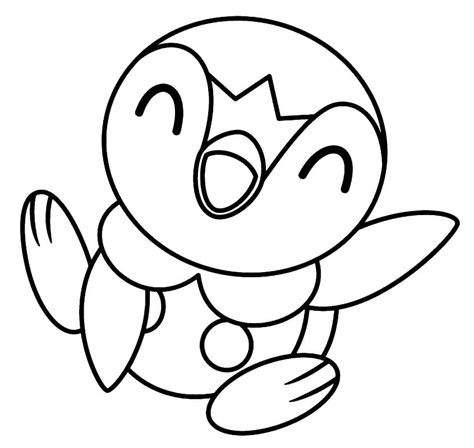 printable piplup pokemon coloring page  printable coloring pages