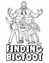 Bigfoot Coloring Pages Colouring Printable Big Foot Sasquatch Finding Designlooter Print Library Clipart Popular 776px 73kb Coloringhome Line sketch template