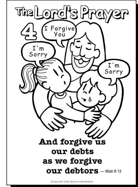 lord prayer coloring pages coloring home