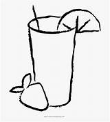 Smoothie Coloring Cup Clipart Lemonade Pages Template Drawing Outline Transparent Icon Sketch Clipartkey sketch template