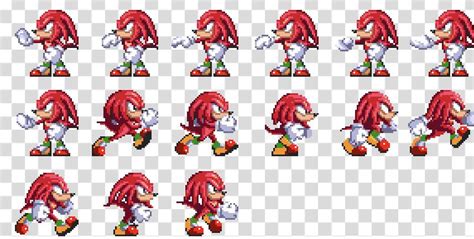 Sonic 3 Prototype Early Knuckles Sprites Sonic The Hedgehog3