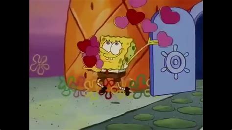 spongebob squarepants spongebob throwing hearts  valentines day