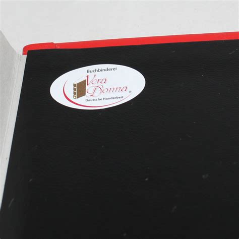 signature folder   smooth full grain leather  red guestbooks vera donna store