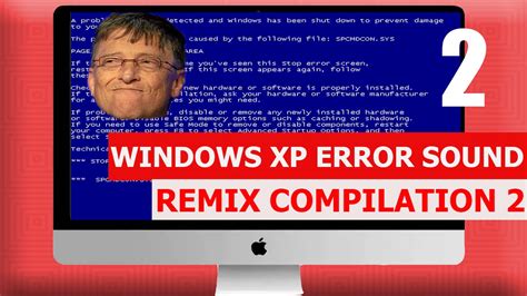 windows xp error remix compilation 2 youtube