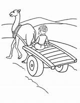 Camel Cart Desert Coloring Pages Drawing Landscape Kids Scorpion Getcolorings Getdrawings Color sketch template