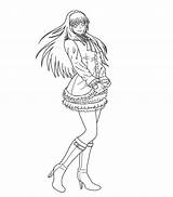 Lili Lineart sketch template