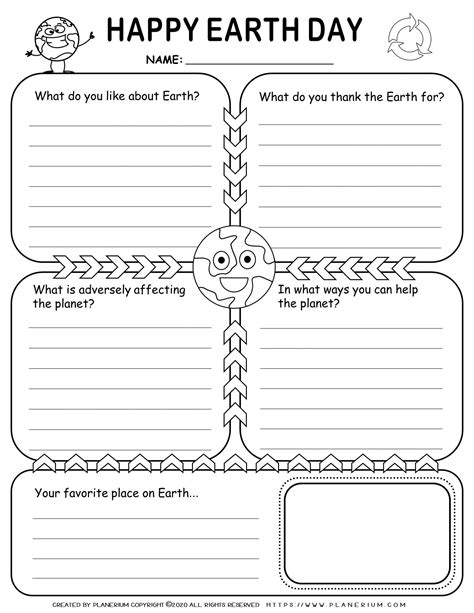 earth day worksheet  grade